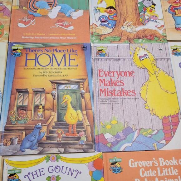 Lot of 15 Sesame Street Book Club Hardcover Books Jim Henson Muppets Vintage - Picture 10 of 16